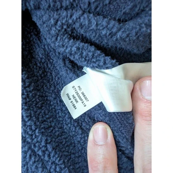 Patagonia Better Sweater 1/4 Zip Mens Large Blue Style 25300 - Picture 6 of 8